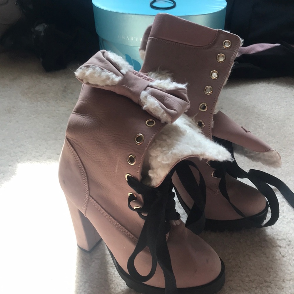 RED Valentino pink boots